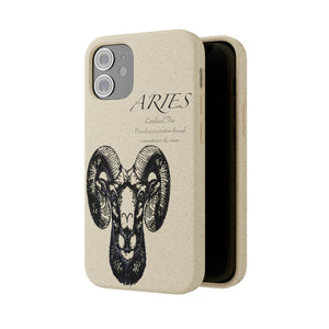 Aries Zodiac Biodegradable Phone Case Printify