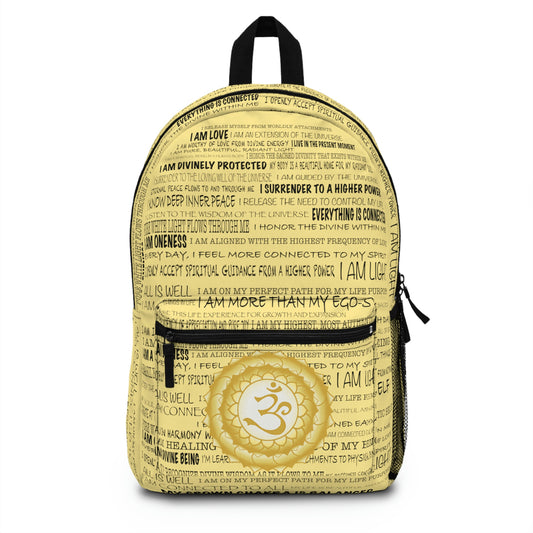 Crown Chakra Affirmations Backpack Printify