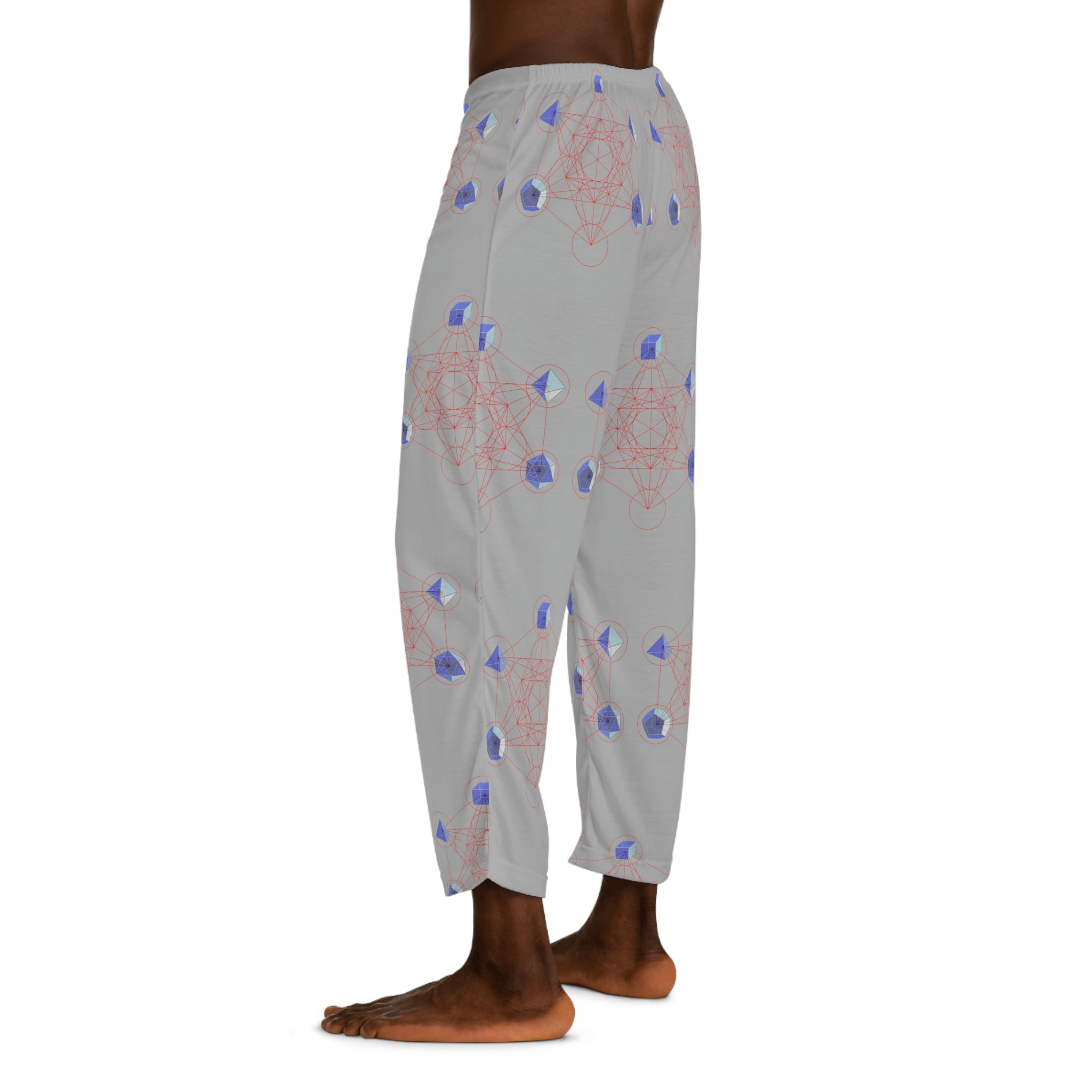 Metatron's Cube Men's Pajama Pants Printify
