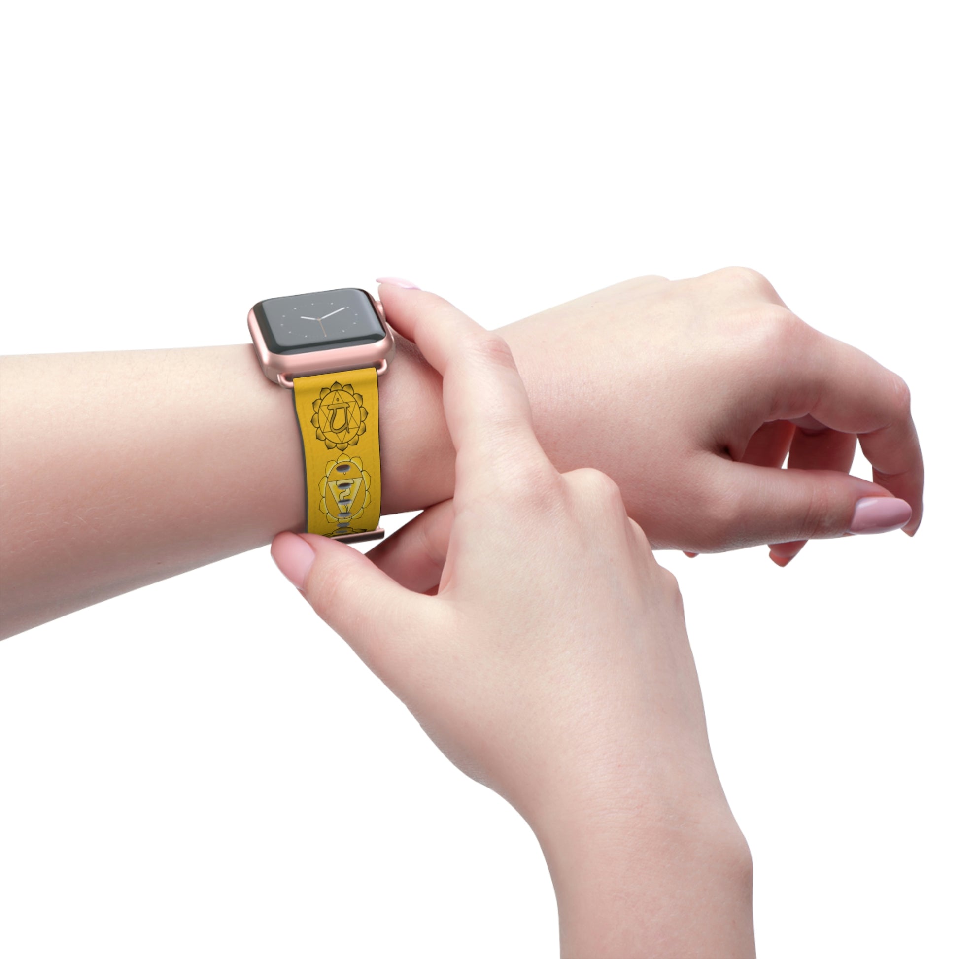 Solar Plexus Chakra Watch Band Printify