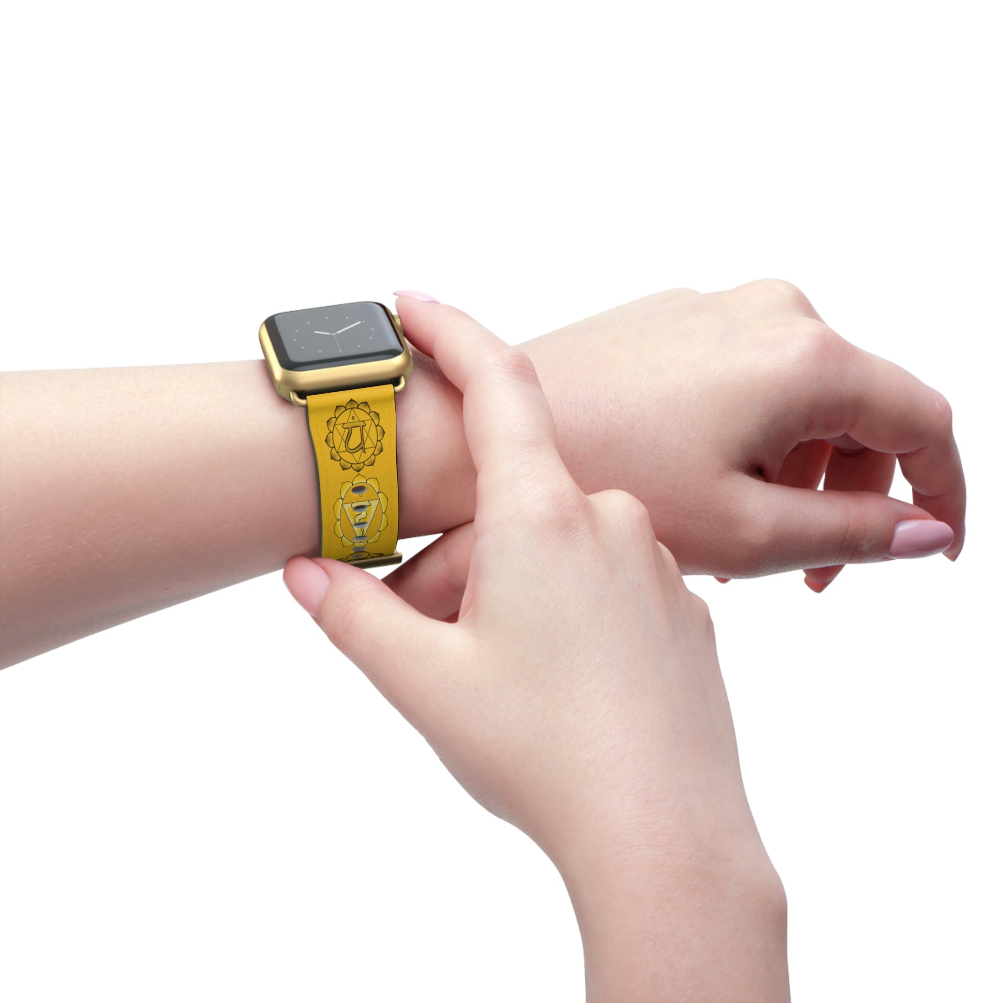 Solar Plexus Chakra Watch Band Printify