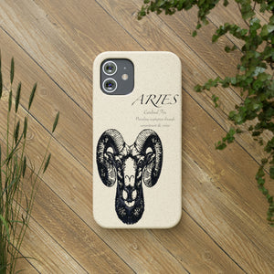 Aries Zodiac Biodegradable Phone Case Printify