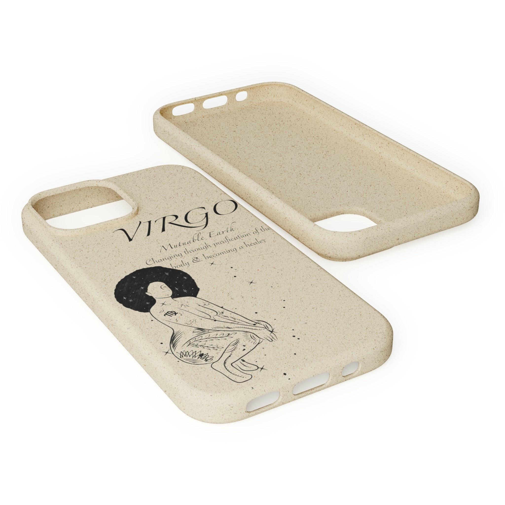 Virgo African Queen Biodegradable Phone Case Printify