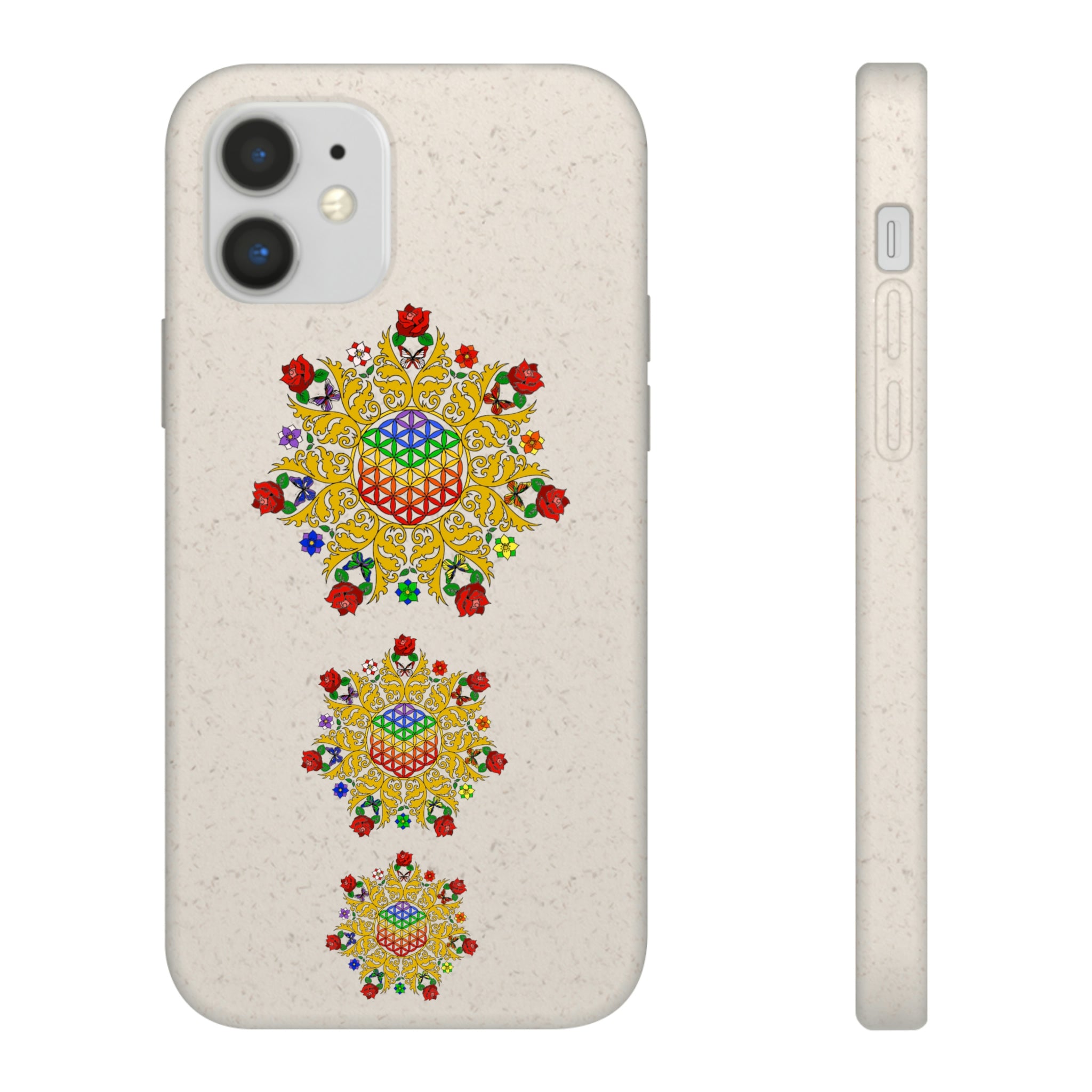 Flower of Life Biodegradable Phone Case Printify